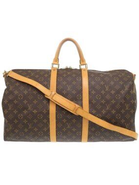 Louis Vuitton Keepall Bandouliere 55 Monogram Boston Bag